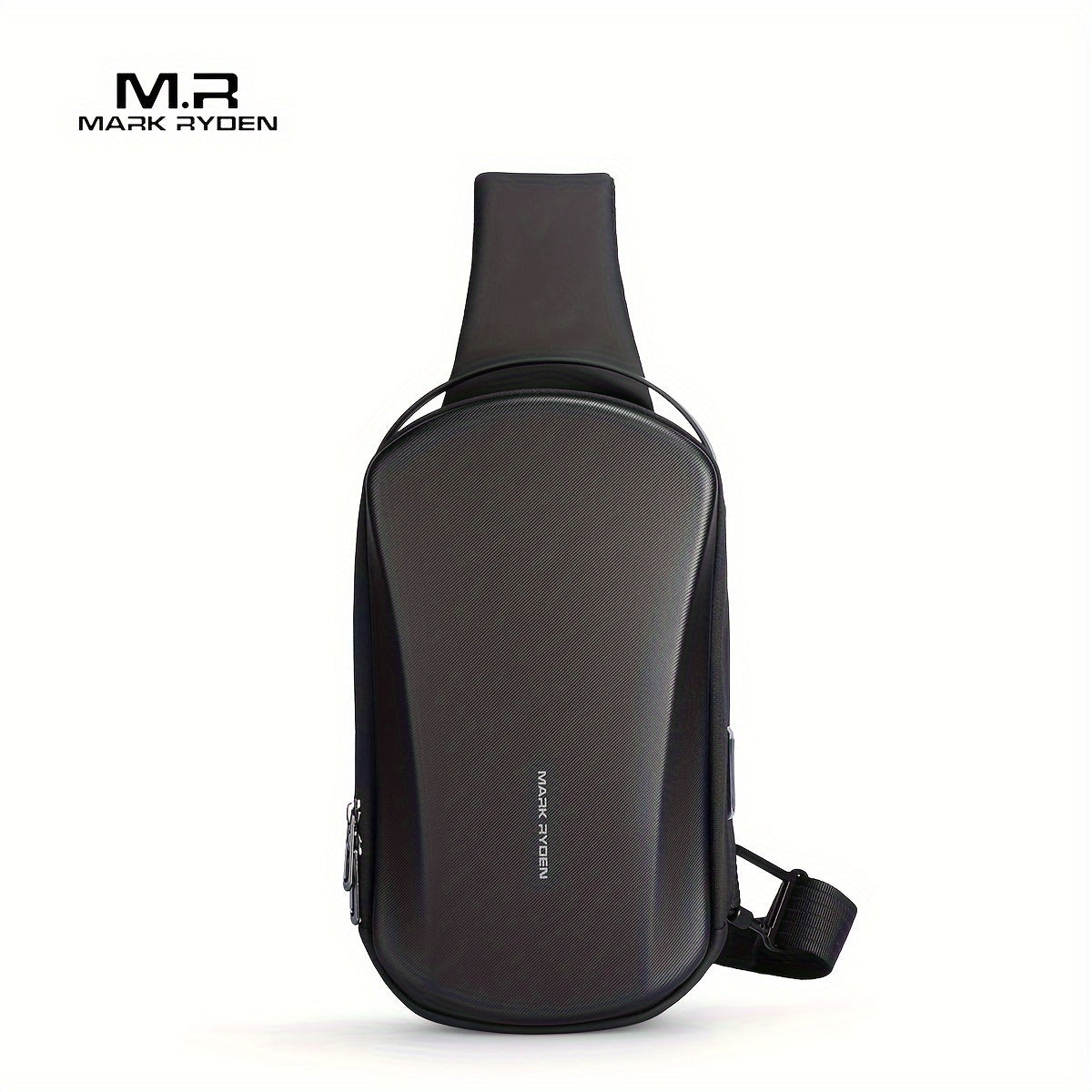 حقيبة كروس مارك رايدن بتصميم أنيق وغطاء صلب، حزام قابل للتعديل للاستخدام اليومي والتنقل والسفر والهدايا - أسود