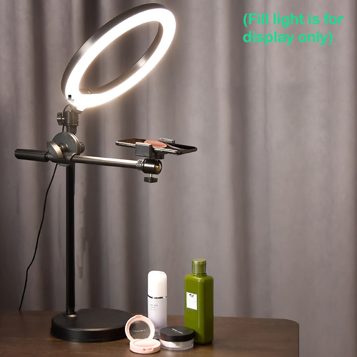 حامل كاميرا من الكربون والفولاذ قابل للتعديل، مقاوم للماء، دوران 360 درجة، مع مشبك علوي للبث المباشر، تصوير الطعام، فيديوهات الطبخ، حامل هاتف محمول احترافي للكاميرامن وإنشا المحتوى