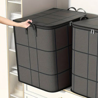 2 قطعة أكياس تخزين قابلة للطي ذات سعة كبيرة للملابس والبطانيات - متينة، مقاومة للغبار، ومستوى التأثير، حل منظم مثالي للاستخدام في المنزل أو السكن الجامعي، والتحويل، وتخزين المواسم، حقيبة نقل|تخزين جمالي|منظم متين، تخزين منظم للملابس، تخزين تحت السرير