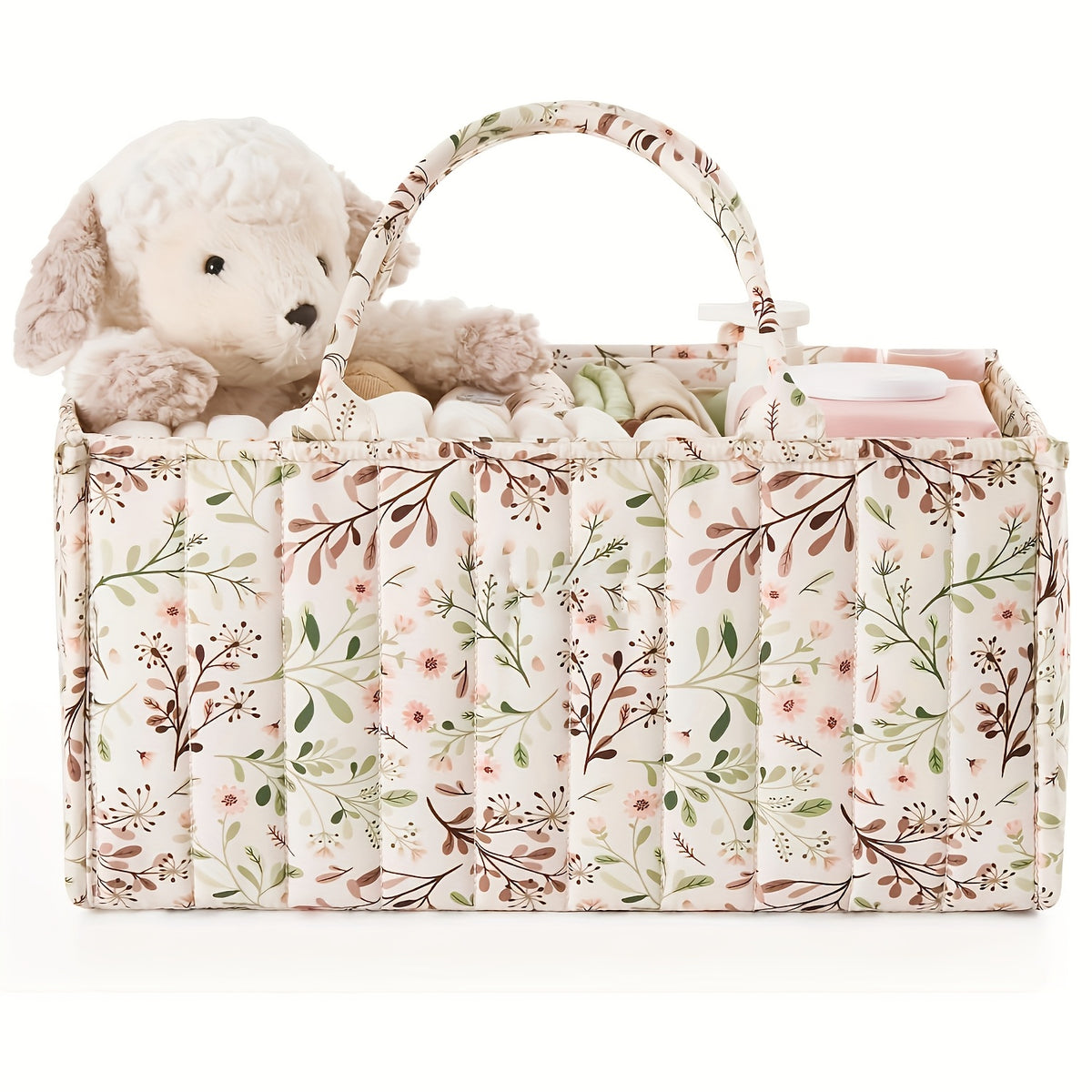 حقيبة تنظيم الملابس للسفر - سلة تخزين أنيقة لحمل الحفاضات، حامل لتخزين الحفاضات لطاولة تغيير اللباس، مناسبة للرحلات والاستخدام الداخلي والخارجي، هدايا استحمام