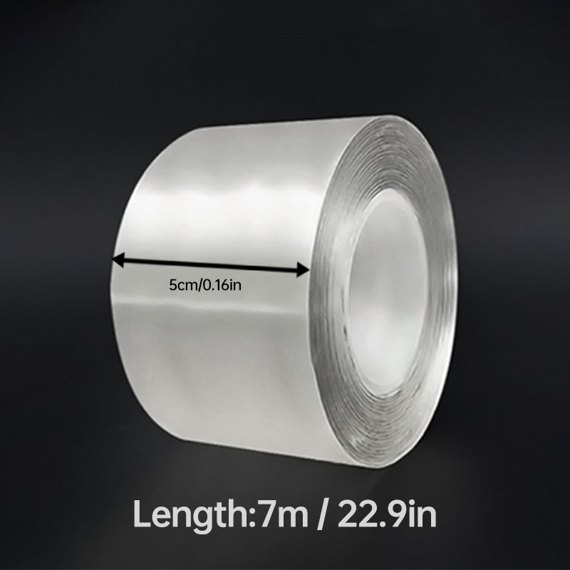 7 متر من شريط لاصق شفاف عريض قابل للغسل على الوجهين، سميك 2 مم و5 كجم لاصق قوي للمكتب والمنزل ومشاريع الحرفية، أساسيات الحرفية، شريط لاصق متعدد الاستخدامات، سطح لاصق نظيف