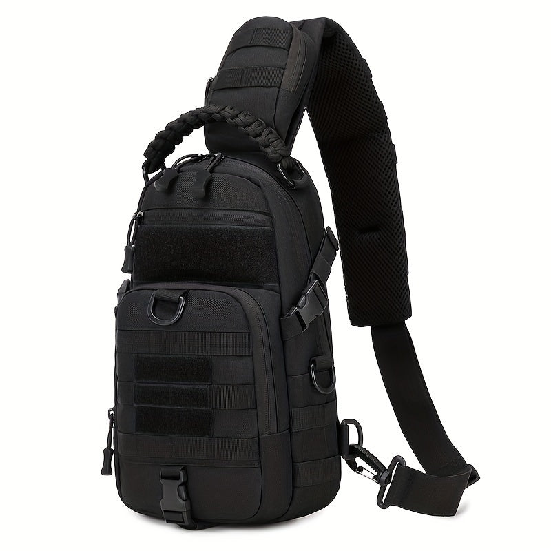 حقيبة كامو الرياضية للرجال، حقيبة كتف مائلة للتخييم وركوب الدراجات، حقيبة متعددة الطبقات محمولة للكتف