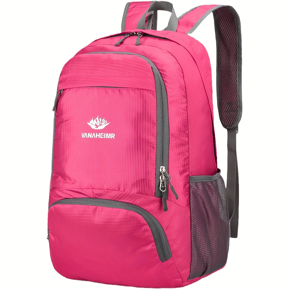 حقيبة رياضية خارجية كبيرة م قابلة للطي من Vanaheir خفيفة الوزن ومحمولة بكتفين مزدوجين تخزين سريع حقيبة يومية بسيطة قابلة للطي حقيبة شحن علوي مناسبة للمشي لمسافات طويلة وتسلق الجبال والسفر وركوب الدراجات واللياقة البدنية واليوغا والرحلات التجارية
