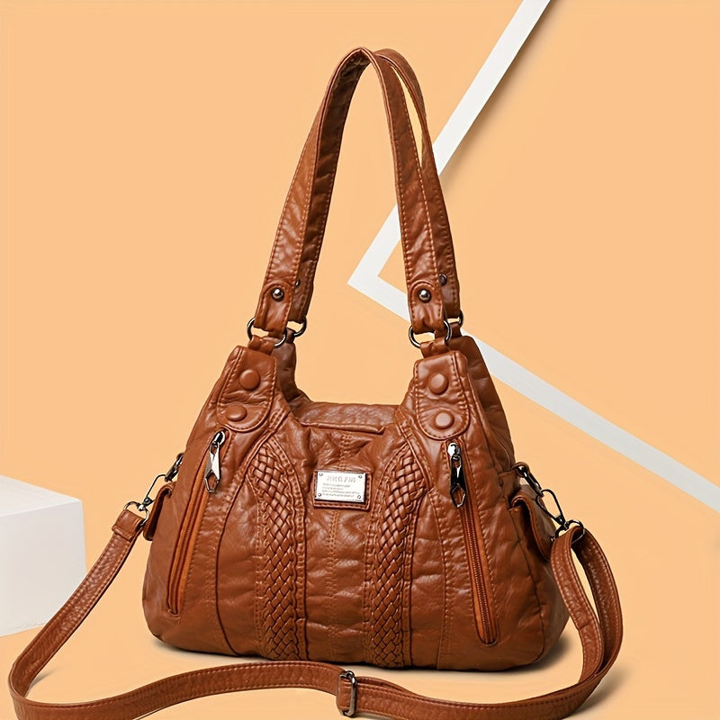 حقيبة يد كلاسيكية تمر بالجسم، حقيبة كتف كلاسيكية، حقيبة يد نسائية عصرية ومحفظة للتنقل