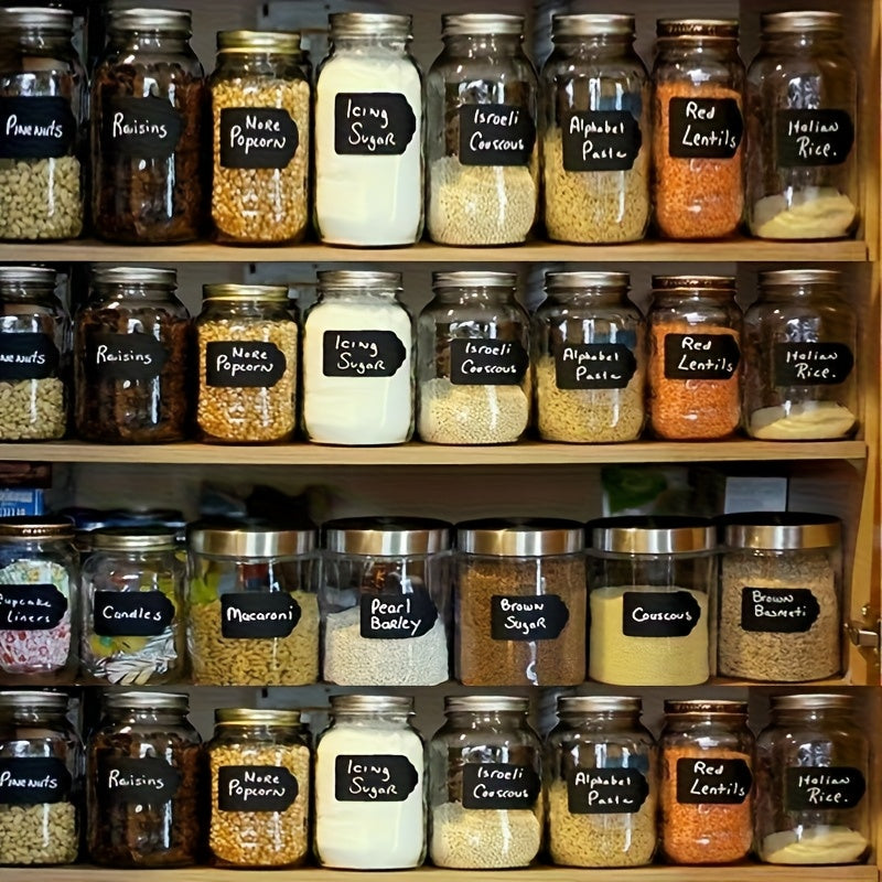 50 قطعة، ملصقات تسمية مقاومة للماء لصناديق التخزين، ذاتية اللصق وسهلة الاستخدام، بطاقات اسم ورقية، ملصقات تصنيف، علامات أسعار، تصنيفات مرقمة