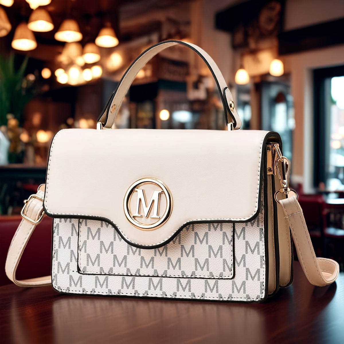 حقيبة كروس نسائية متعددة الأغراض أنيقة بحزام قابل للإزالة - تصميم مربع كلاسيكي، إغلاق مغناطيسي، مناسبة للعمل والاستخدام اليومي - متوفرة بألوان الكاكي، البيج، الوردي، الأسود، 4 ألوان للاختيار | فكرة هدية مثالية، حقيبة كتف صغيرة متعددة الاستخدامات بتشطيب Oi