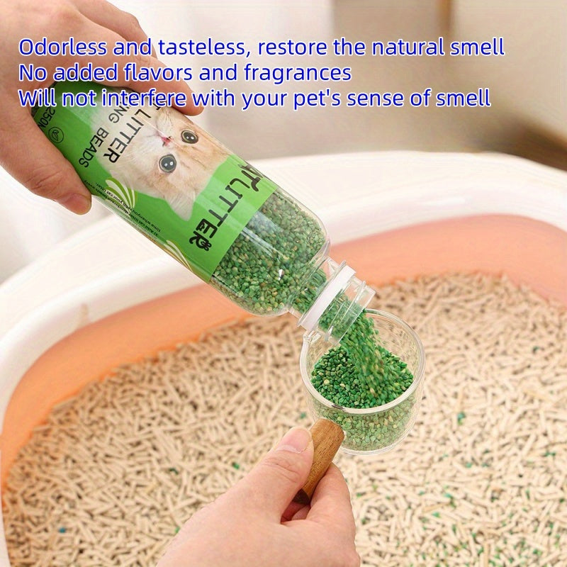 1 قطعة، 5 قطع من حبيبات إزالة الروائح لفضلات القطط، مزيل الروائح الطبيعي القائم على النباتات، رائحة منعشة، صديق للحيوانات الأليفة، غير سام، يخلق بيئة نظيفة وممتعة للحيوانات الأليفة، مزيل الروائح لفضلات القطط، رائحة اللافندر
