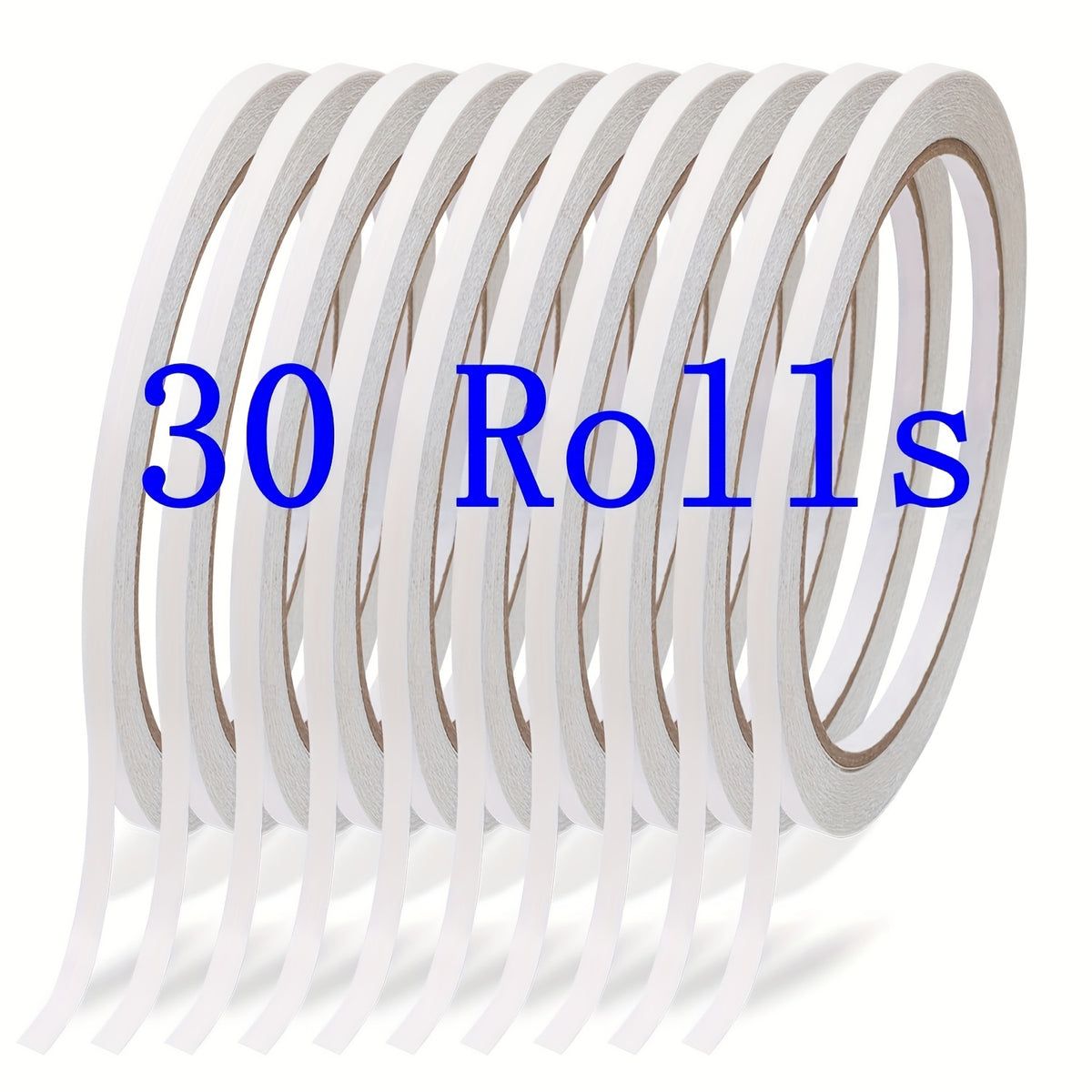 حزمة متعددة من 10/30 قطعة شريط لاصق ذو وجهين قوي شفاف سهل التمزيق مثالي للأعمال اليدوية ومشاريع المكتب والمدرسة ولصق الورق والخشب والمعدن