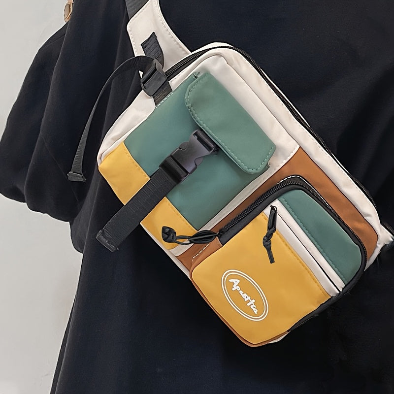 حقيبة كتف للرجال متعددة الاستخدامات - حقيبة صدرية، حقيبة خصر، حقيبة كروس - خفيفة الوزن، مقاومة للسرقة، بحزام كتف قابل للتعديل، مصنوعة من النايلون - مثالية للسفر، العمل، الرياضة، والعطلات - هدية رائعة للخريف، عيد الميلاد، وعيد الشكر