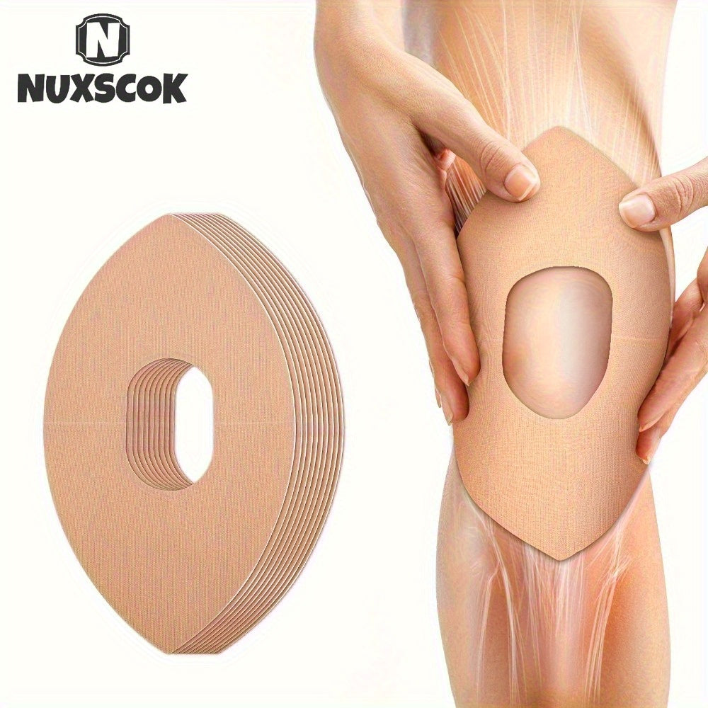 10 قطع شريط رياضي ماسي، شريط دعم الركبة مقصوص مسبقًا مع مرن، متين وقابل للتنفس، يناسب تصميم الركبة، سهل الاستخدام لكرة السلة والجري ورفع الأثقال أو أنشطة الهواء الطلق