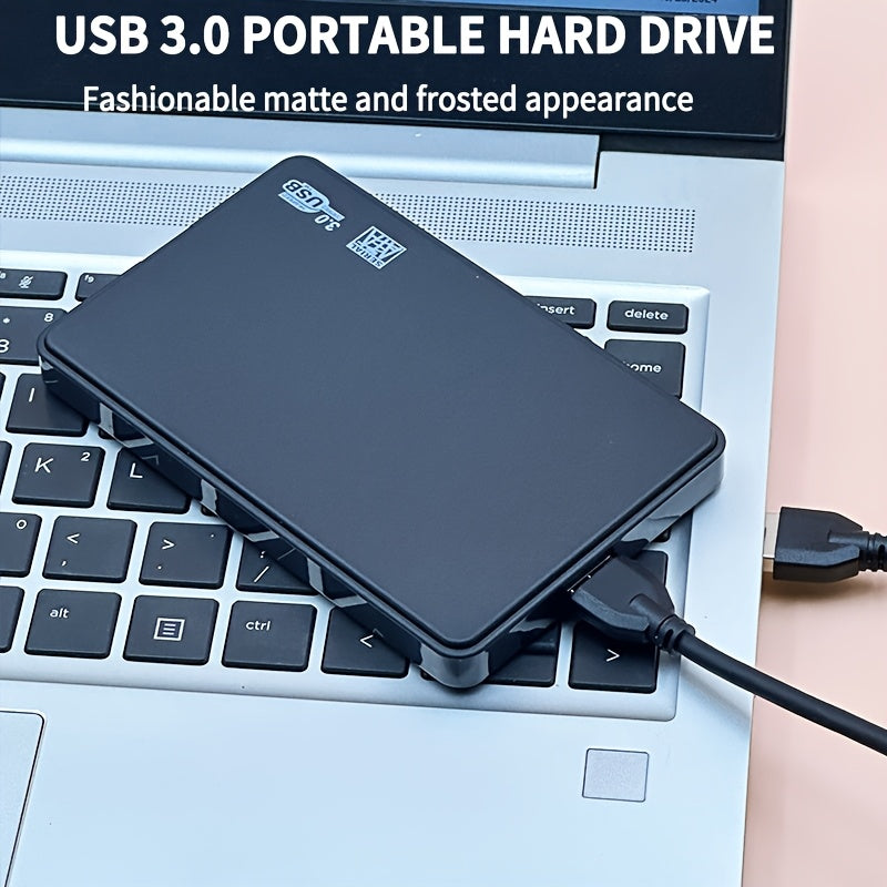 قرص صلب خارجي محمول USB 3.0، سعة كبيرة 320 جيجابايت/500 جيجابايت، تخزين خارجي 6.35 سم، نظام ملفات NTFS متين، نقل بيانات فوري للألعاب والمكتب والصور والفيديوهات، قرص صلب محمول