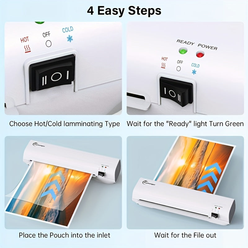 فيلم لامين لورقة A4، فيلم لاصق لورقة صورة بسمك 5 ميل، 29.21 × 22.86 سم، عبوة تحتوي على 100 قطعة، فيلم بطاقة واقية، فيلم صورة