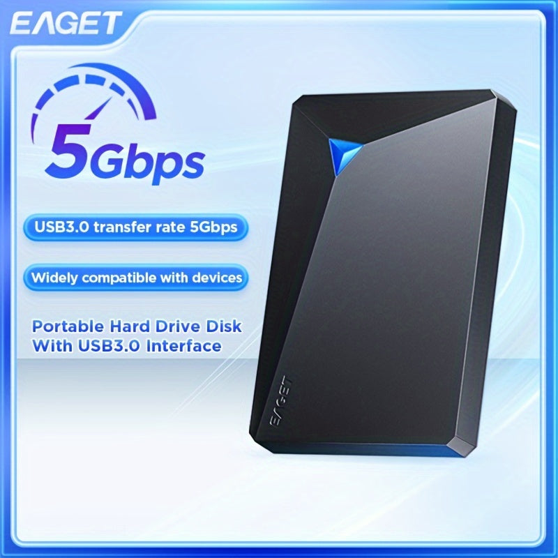قرص سادة خارجي EAGET G20 USB 3.0 محمول 500 جيجابايت 320 جيجابايت 250 جيجابايت سادةة ميكانيكية للكمبيوتر المحمول والهاتف الذكي والكمبيوتر وجهاز PS4 وجهاز MAC وجهاز التلفاز