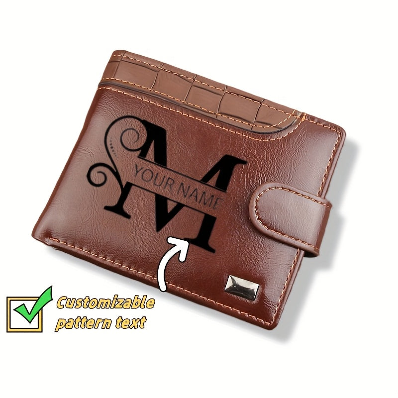 محفظة رجالية قصيرة للأعمال مع مشبك، محفظة بطاقات للفتيان من الجلد الصناعي، أسلوب كاجوال، سعة كبيرة، مناسبة للسفر والهدايا - 1 قطعة