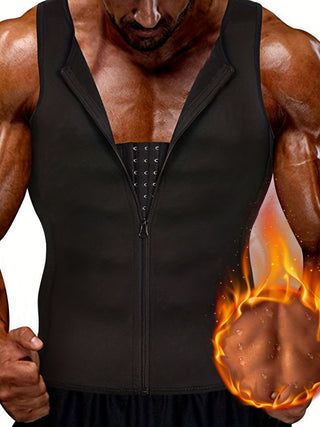 قميص يوغا للرجال بخصر قابل للتعديل ورباط، قميص نحت البطن لتنحيف الجسم