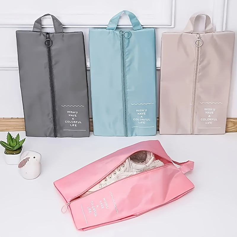 4 قطع من أكياس تخزين الأحذية للسفر، حقيبة أحذية محمولة من قماش أوكسفورد للرياضة قابلة للتعليق