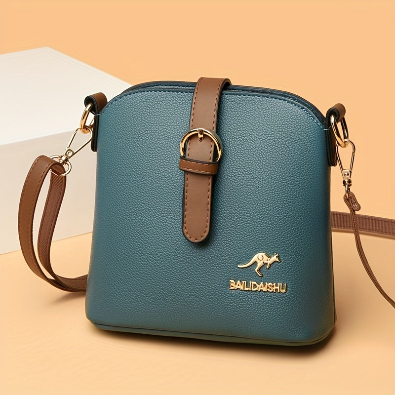 حقيبة كتف أنيقة للنساء، حقيبة دلو صغيرة الحجم، حقيبة كروس خفيفة الوزن للتسوق والسفر