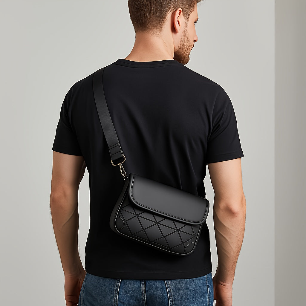 حقيبة كروس للرجال بتصميم فينتاج/حقيبة يد متعددة الاستخدامات للسفر والعمل، حقيبة رسول