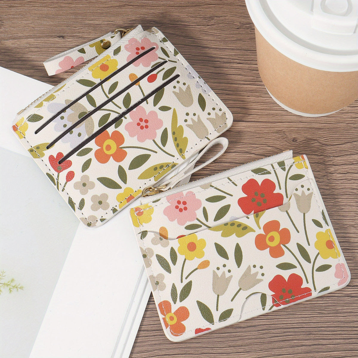 محفظة بطاقات خفيفة الوزن ورفيعة للغاية مع إغلاق بسحاب - منظم متعدد الجيوب للنقود، البطاقة الشخصية، البطاقات الائتمانية والمعادن، بطانة بوليستر أنيقة، تصميم مدمج للاستخدام اليومي، محفظة عملات معدنية