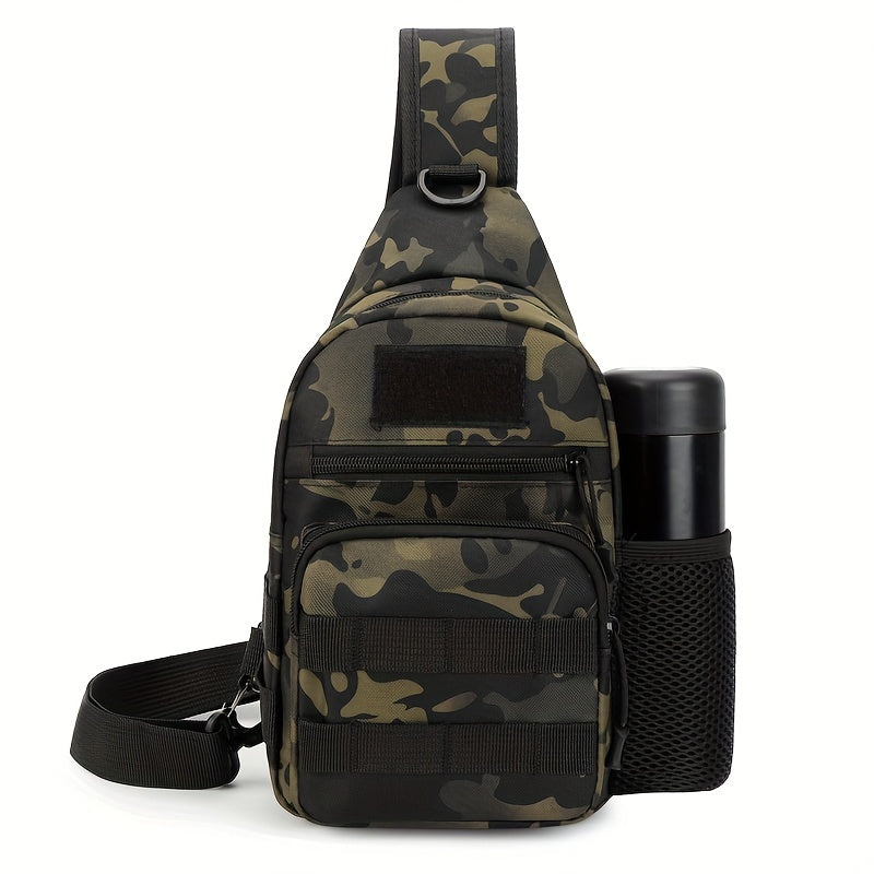 حقيبة صدر جديدة للرياضات الخارجية، حقيبة كتف كاجوال للرجال للتنزه والسفر.