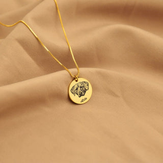 قلادة صورة الحيوانات الأليفة المطلوبة، قلادة صورة الكلب من الفولاذ المقاوم للصدأ، مجوهرات صورة القطة الشخصية، هدية تذكارية للعشاق الحيوانات الأليفة، هدية مثالية لها، قلادة الكلب