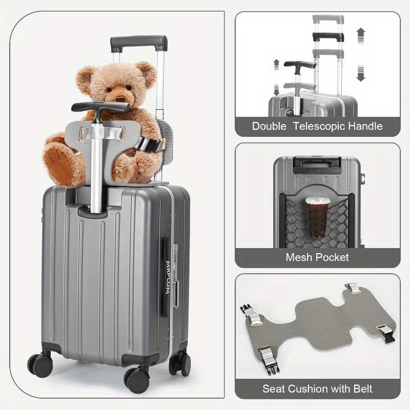 حقيبة سفر 20 بوصة متعددة الاستخدامات، حقيبة قابلة للطي مع مقاعد قابلة للإزالة ومصممة للاستخدام في المقصورات المخصصة بمطار، خفيفة الوزن وتصميم مريح