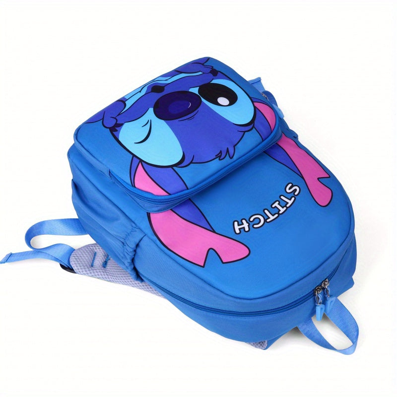 سلسلة ستيتش طباعة جديدة للسفر بسعة كبيرة وحقيبة ظهر غير رسمية للجنسين، حقيبة ظهر للسفر، حقيبة ظهر أنيقة ومتعددة الاستخدامات ولطيفة لعودة الموسم