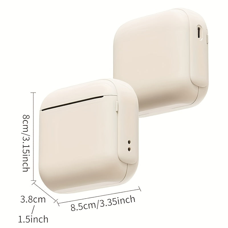 طابعة صغيرة محمولة - لاسلكية، طباعة بدون حبر على ورق حراري، متوافقة مع Android & iOS، قابلة لإعادة الشحن عبر USB، مثالية للملاحظات، الخطط، الصور الفورية ومسح المستندات، طابعة صغيرة لهواتف Android