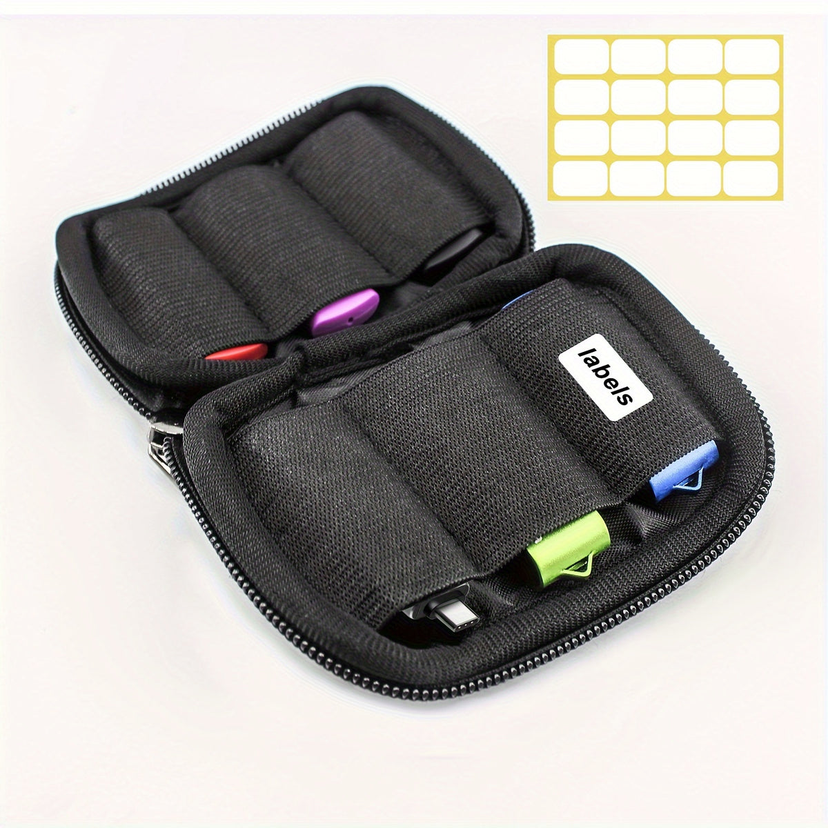 مجموعة ويس داتا لذاكرة فلاش USB: حزمة من 5 قطع بسعة 4 جيجابايت/16 جيجابايت USB 2.0 مع 2 محول USB-C، أقراص تخزين محمولة لنقل البيانات، متوافقة مع هواتف أندرويد التي تدعم OTG، وأجهزة ماك، وأجهزة الكمبيوتر المحمولة