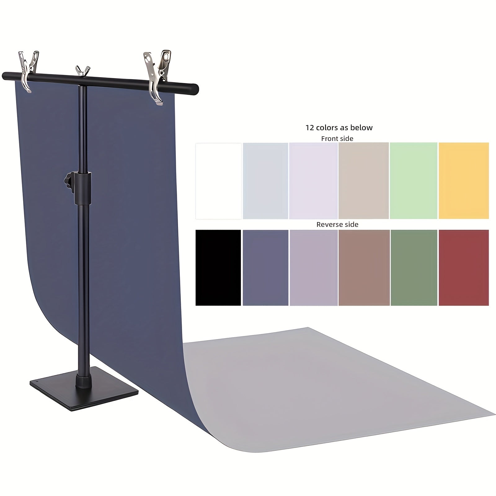 6 قطع من خلفيات التصوير الفوتوغرافي الفاخرة للأعمال الصغيرة - ورق مسطح بدون خياطة، 55.88x86.36 سم، درجات الظلام في 12 لونًا مع قطرات على الوجهين، مثالية لتصوير المجوهرات، مستحضرات التجميل وطعام الطاولة