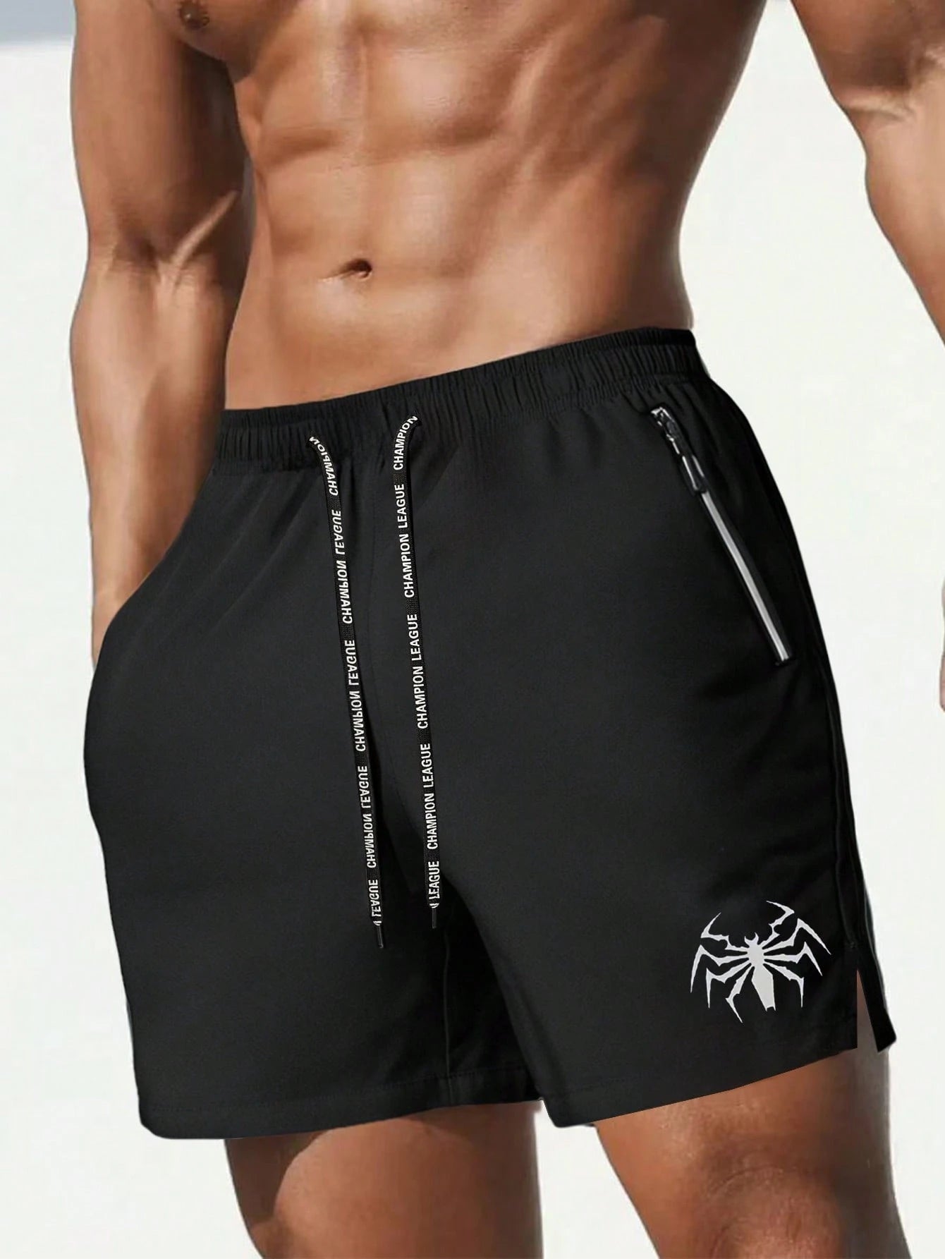 شورتات كاجوال للرجال مطبوعة بعناكب