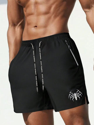 شورتات كاجوال للرجال مطبوعة بعناكب