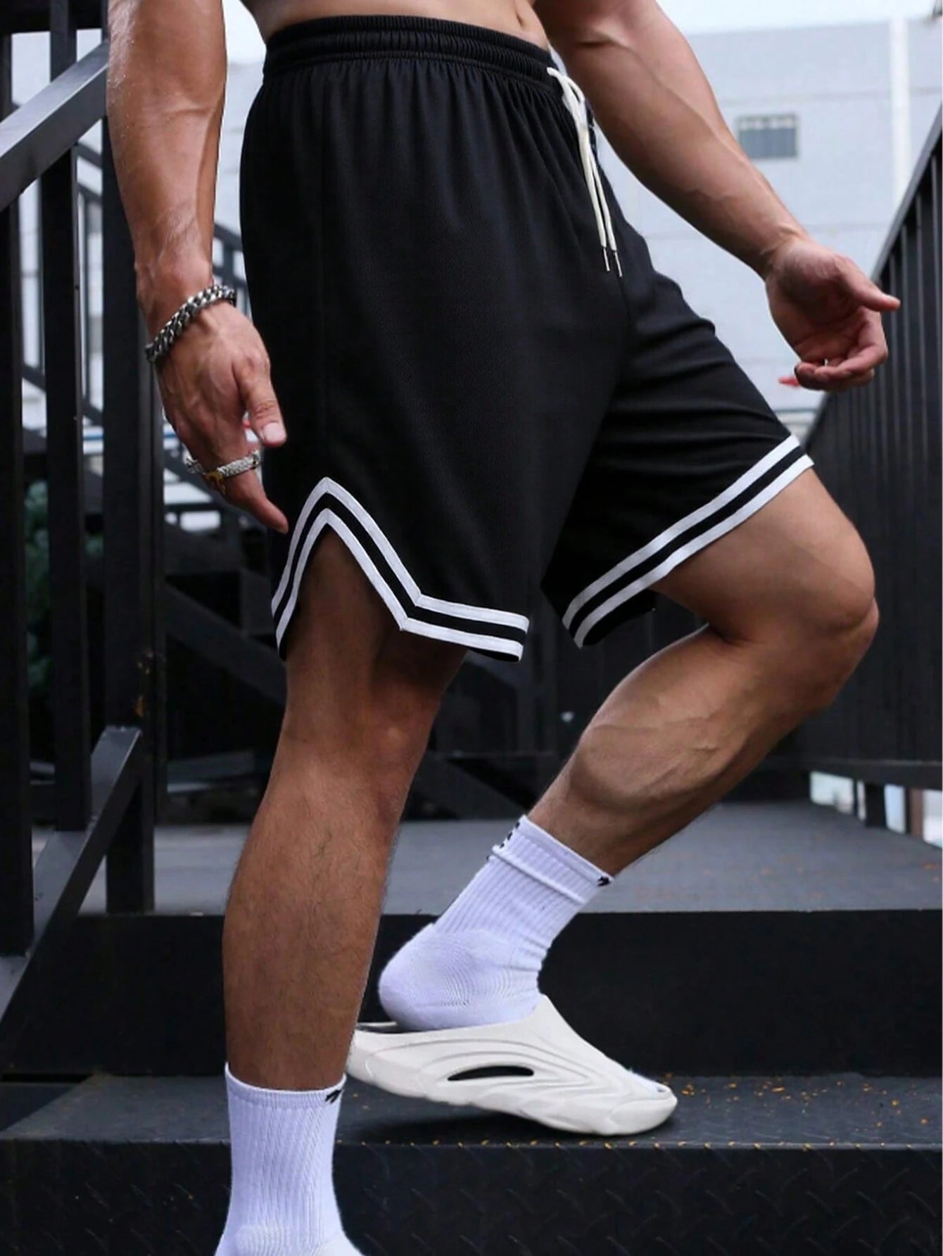 شورت رجالي كاجوال للصيف بطراز صديق المقاس الفضفاض