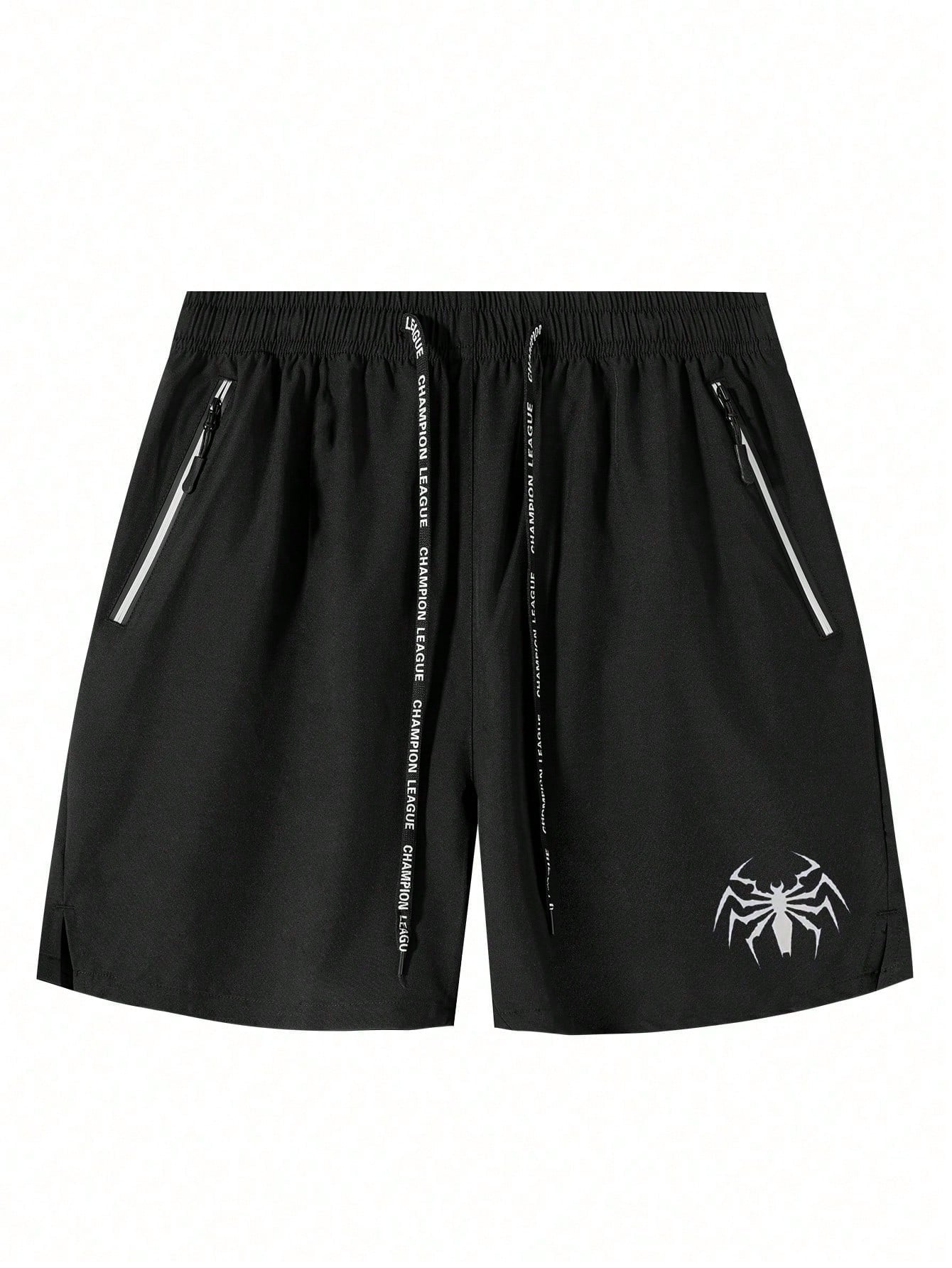 شورتات كاجوال للرجال مطبوعة بعناكب