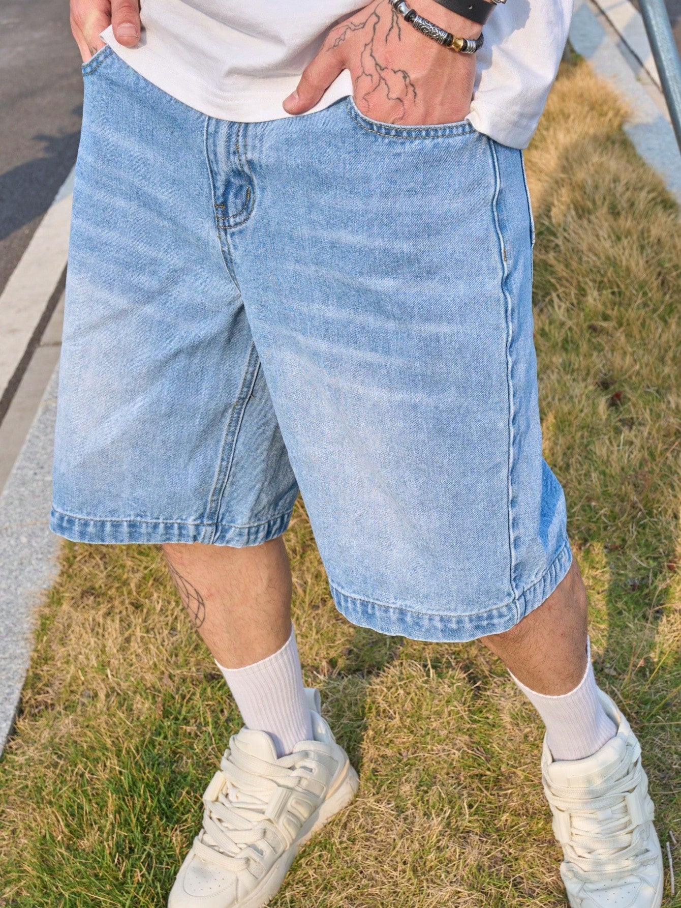 شورت جينز كاجوال بيرمودا للرجال