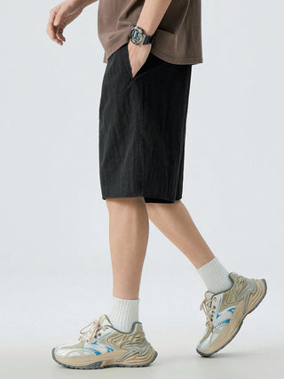 سروال قصير من نسيج مُنسوج