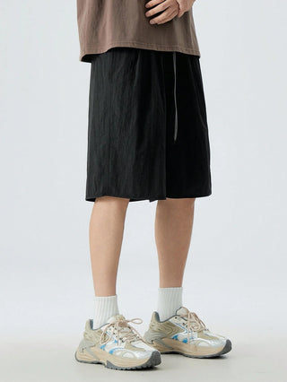 سروال قصير من نسيج مُنسوج