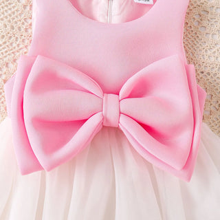 0-3y baby girks dresses pink green بدون أكمام bows spliced تل جيب بنات clothes infant solid cute صيف بنت clothes
