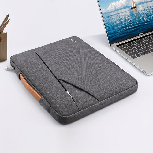 حقيبة غلاف لابتوب TECOOL لـ MacBook Air Pro 13 14 بوصة M1 M2 M3، MacBook Air 38.1 سم M2 M3، MacBook Pro 16 M1 M2 M3، حماية لابتوب و حقيبة مقاومة للصدمات، حقيبة حمل كمبيوتر مع مقبض وجيوب لآخرون 13.5 14 15 16 بوصة لابتوب، رمادي داكن