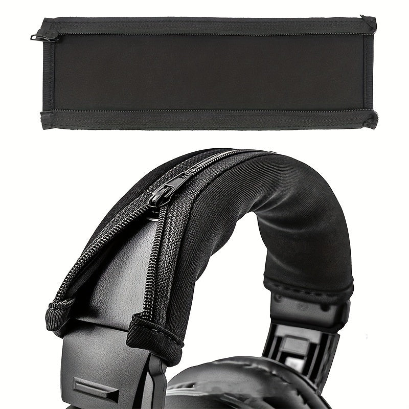 وسادة رأس عالمية أنيقة 1 قطعة - وسائد أذن ناعمة مع حقيبة واقية بسحاب ل ATH M50X و QC35i و QC35ii و QC25 و Solo 2/3 و Studio 2/3 و MSR7 - ملحقات سماعات رأس قابلة للتنفس ومتينة