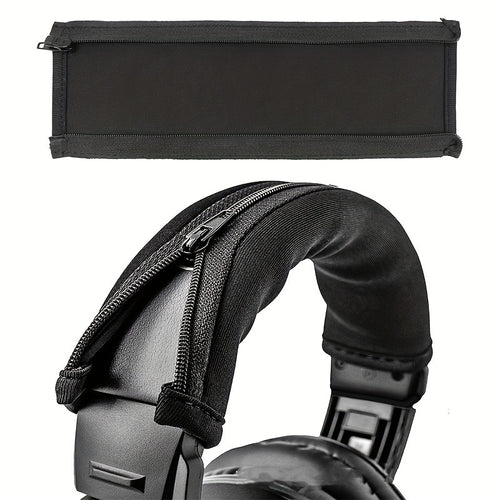 وسادة رأس عالمية أنيقة 1 قطعة - وسائد أذن ناعمة مع حقيبة واقية بسحاب ل ATH M50X و QC35i و QC35ii و QC25 و Solo 2/3 و Studio 2/3 و MSR7 - ملحقات سماعات رأس قابلة للتنفس ومتينة