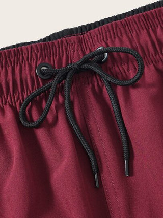 Manfinity Swimmode ترنك سباحة برباط وبجيب بسستة للرجال
