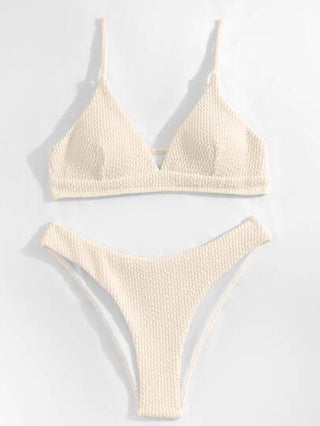 طقم تانكيني حريمي Swim Basics محكم تانكيني سباحة طقم سباحة كامي حمالة صدر & قص عالي 2قطع بدلة سباحة