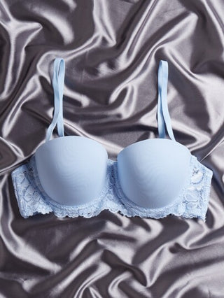 Shein Underwear&Sleepwear Basics طقم حمالة صدر ضغط مدعم بدانتيل متباين 3 قطع