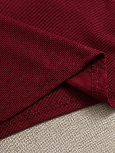 EZwear 3 حبات من السترة الضاغطة المضلعة بياقة U لصيف مشدودة