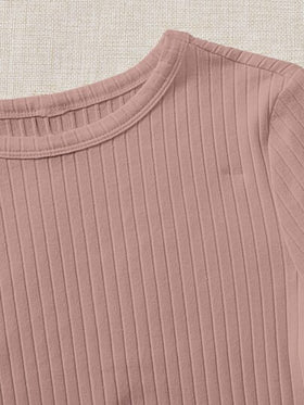 SHEIN EZwear 2 حزمة من الفساتين محبوكة بطريقة الضلوع