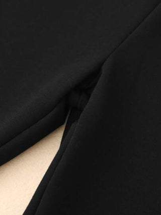 SHEIN بنطلون رياضي أنيق صبي شاب 1 قطعة بلون صلب وخصر مطاطي، لفصلي الخريف / الشتاء