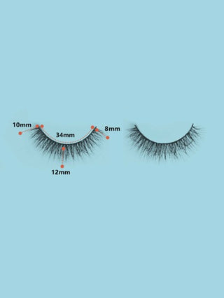 Himirell رموش صناعية 6-18mm متقاطع & فوضوي أسلوب زغبي , ممتاز الى مواعدة و ملابس يومية 10زواج/طقم رموش رموش اصطناعي