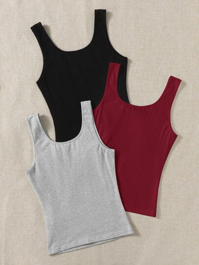 EZwear حذاء تانك توب صلب 3 قطع ، ملابس علوية الخروج