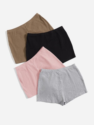 EZwear شورت محبوك مضلع 4 قطع
